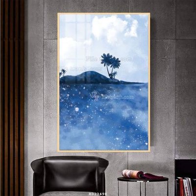 File tranh in tráng gương File bộ tranh treo hiện đại HD23498 (siêu nét)