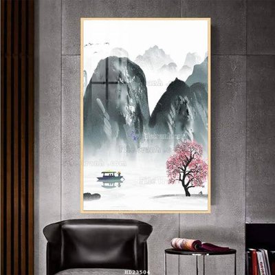 Download file gốc File bộ tranh treo hiện đại HD23504 (in lụa) nghệ thuật