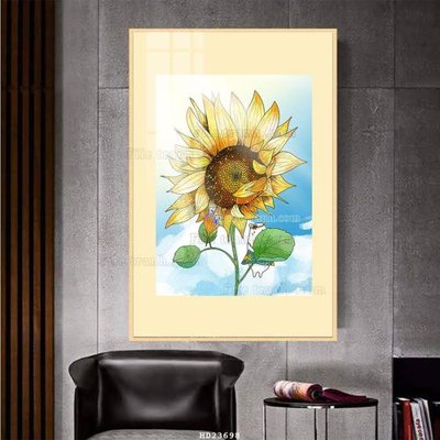 File in trần File bộ tranh treo hiện đại HD23698 (bản gốc) bầu trời