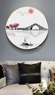 File gốc File bộ tranh treo hiện đại HD23726 (in tráng gương) nghệ thuật