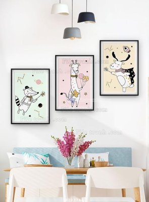 File gốc File bộ tranh treo hiện đại HD23746 (vector) cho in ấn