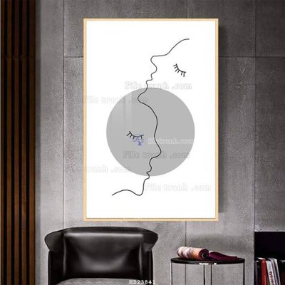 Tải file tranh gốc File bộ tranh treo hiện đại HD23841 chất lượng cao