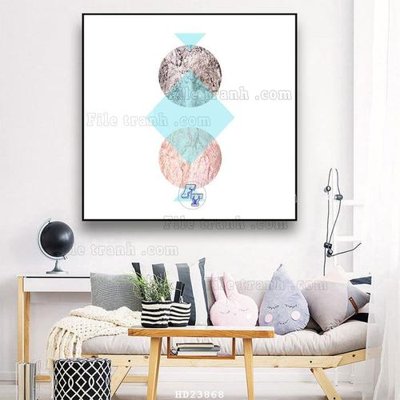 File tranh File bộ tranh treo hiện đại HD23868 (bản gốc) treo phòng ăn