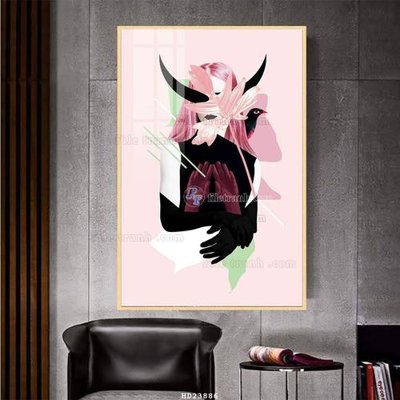 Ảnh gốc File bộ tranh treo hiện đại HD23886 (độ nét cao) in mica