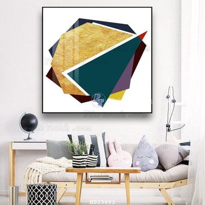 File tranh File bộ tranh treo hiện đại HD23893 (ảnh gốc) in trần nhà