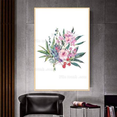 File tranh File bộ tranh treo hiện đại HD24088 (gốc) phong cách tối giản