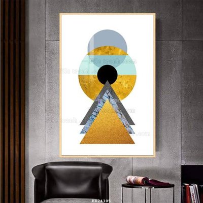 File tranh trang trí File bộ tranh treo hiện đại HD24105 (file gốc)