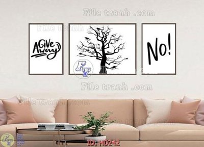 File in trần File tranh hiện đại HD242 (file gốc) phong thủy