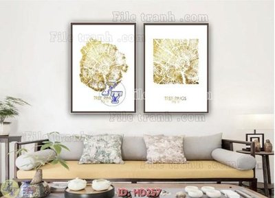 File ảnh File tranh hiện đại HD257 (gốc) cho trang trí nội thất