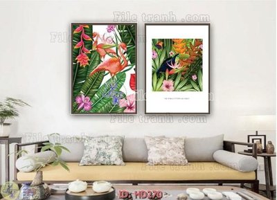 Ảnh gốc File tranh hiện đại HD270 (độ nét cao) in tráng gương