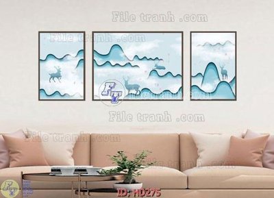 Tải file File tranh hiện đại HD275 (gốc) làm file quảng cáo