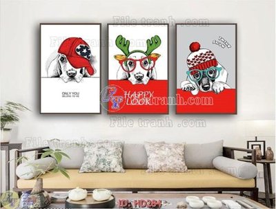 File gốc File tranh hiện đại HD284 (in tráng gương) sang trọng