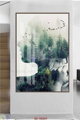 File gốc File tranh hiện đại HD294 (in lụa) tranh phong thủy