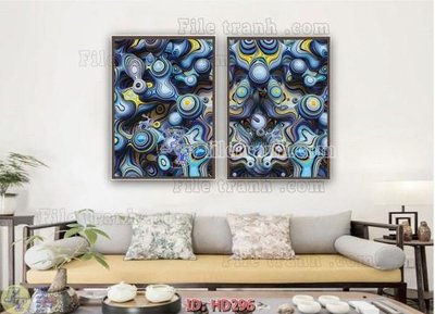 File in trần File tranh hiện đại HD296 (bản gốc) phong cảnh