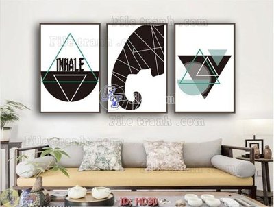 Download file gốc File tranh hiện đại HD30 (in lụa) tranh 3D