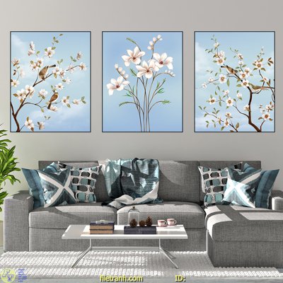 Ảnh gốc File tranh treo hiện đại HD3006 (nét căng) in mica