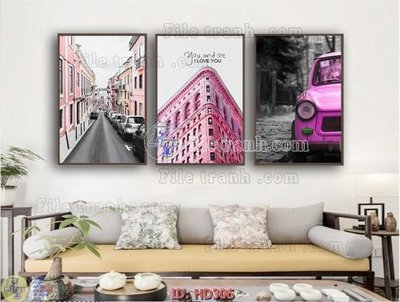 File gốc File tranh hiện đại HD306 (trang trí) phòng ngủ