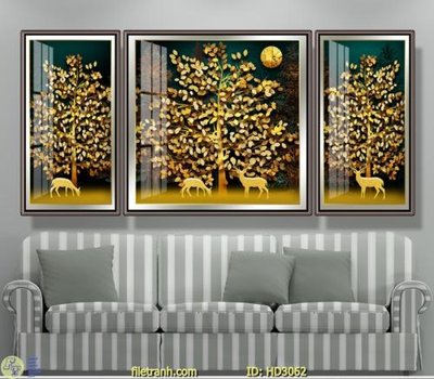 File gốc in mica File tranh treo hiện đại HD3062 chất lượng