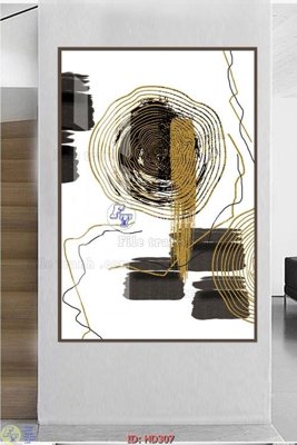 File gốc in ấn File tranh hiện đại HD307 độ phân giải cao