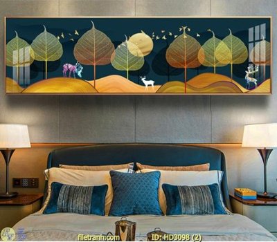 File tranh File tranh treo hiện đại HD3098 (gốc) chủ đề thiên nhiên