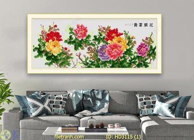 File gốc in ấn File tranh treo hiện đại HD3115 độ phân giải cao