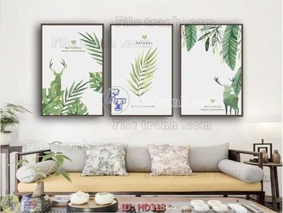 File gốc File tranh hiện đại HD313 (in mica) làm quà tặng