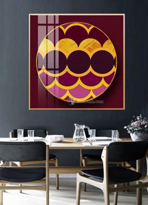 File gốc File tranh hiện đại pha lê gương HD31356 (in lụa) hoa văn cổ điển