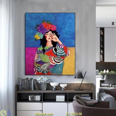 Tải file File tranh treo hiện đại HD3138 (gốc) chủ đề phong thủy