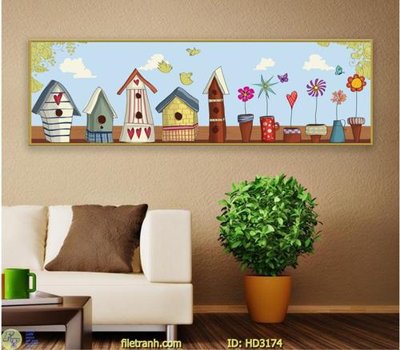 File gốc File bộ 3 cá hiện đại HD3174 (in mica) làm quà tặng