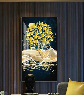 File in trần File tranh treo hiện đại HD3209 (bản gốc) 5D