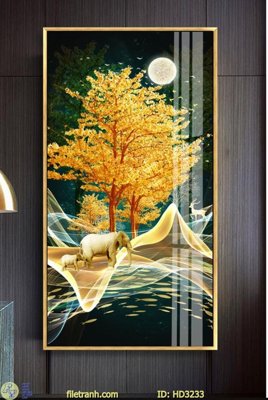 File ảnh File tranh treo hiện đại HD3233 (gốc) in decal dán tường