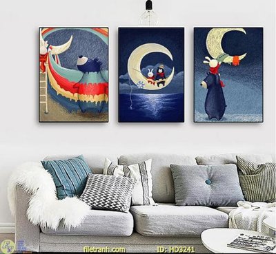 File tranh quảng cáo File tranh treo hiện đại HD3241 (download file gốc)