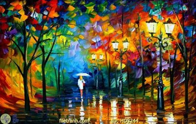 File in trần File tranh treo hiện đại HD3244 (bản gốc) bầu trời