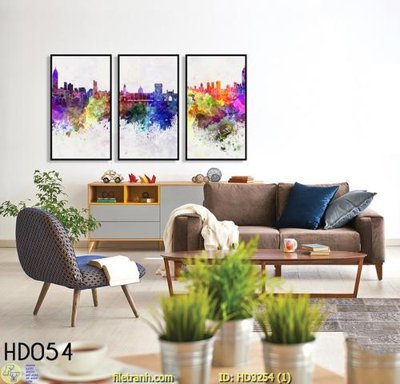File tranh File tranh treo hiện đại HD3254 (ảnh gốc) in trần 3D