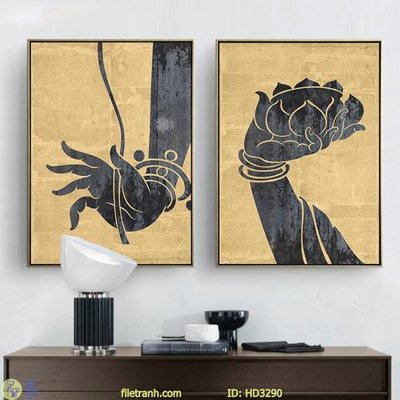 File PSD in ấn File tranh treo hiện đại HD3290 (chất lượng cao)