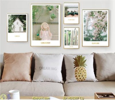 File ảnh File tranh treo hiện đại HD3307 (gốc) cho trang trí nhà hàng