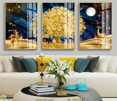 Download file gốc File tranh treo hiện đại HD3315 (in lụa) cao cấp