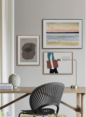 File gốc File tranh treo hiện đại HD3324 (in ấn) không giới hạn