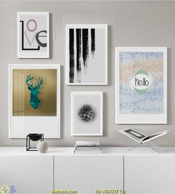 Tải file File tranh treo hiện đại HD3327 (PSD) cho in tranh kính