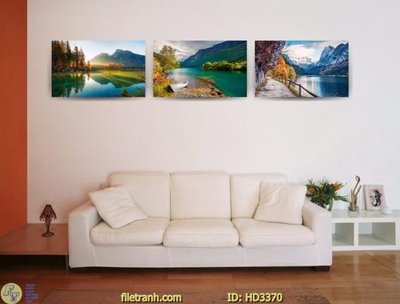 File gốc File tranh treo hiện đại HD3370 (in tráng gương) ốp tường