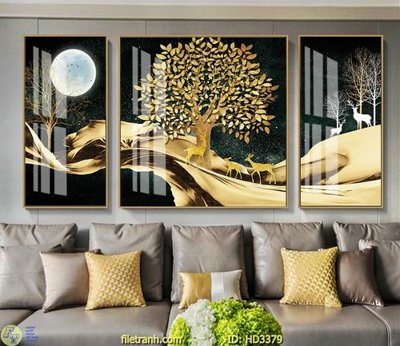 File gốc File tranh treo hiện đại HD3379 (cho in ấn) độc quyền
