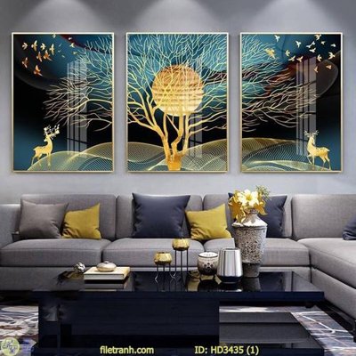 File in ấn chuyên nghiệp File tranh treo hiện đại HD3435 (file gốc)