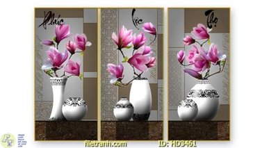 File tranh File tranh treo hiện đại HD3461 (gốc) chủ đề thành phố