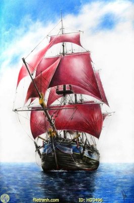 File gốc File tranh treo hiện đại HD3496 (in tráng gương) hiện đại