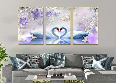 File gốc File tranh treo hiện đại HD3525 (cho in 3D) độc đáo