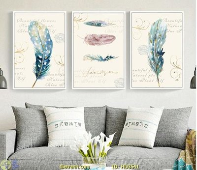 File in trần File tranh treo hiện đại HD3541 (file gốc) hoa văn 3D