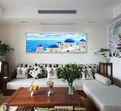 File in trần File tranh treo hiện đại HD3551 (bản gốc 3D) sống động