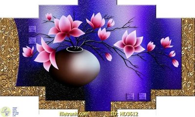 Download file gốc File tranh treo hiện đại HD3612 (in mica) 3D