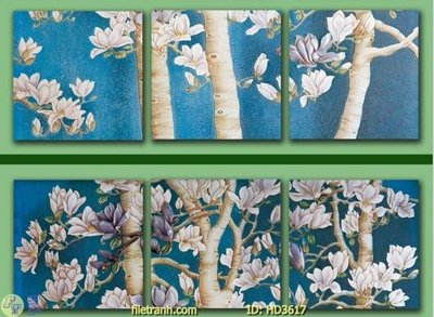 File in lụa File tranh treo hiện đại HD3617 (hoa văn) File tranh treo hiện đại HD3617