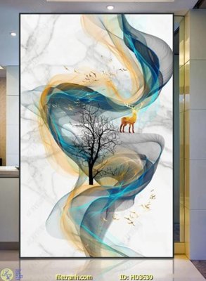 Tải file File tranh treo hiện đại HD3639 (PSD) cho in tranh kính